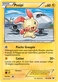 Carte Pokémon Commune Posipi 39/108 de la série Explorateurs Obscurs