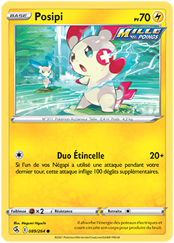 Carte Pokémon Posipi 89/264 de la série Poing de Fusion en vente au meilleur prix
