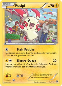 Carte Pokémon Commune Posipi 31/111 de la série Poings Furieux