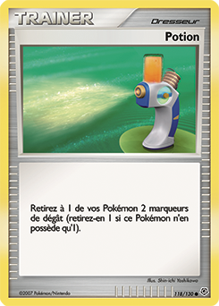 Carte Pokémon Commune Potion 118/130 de la série Diamant & Perle