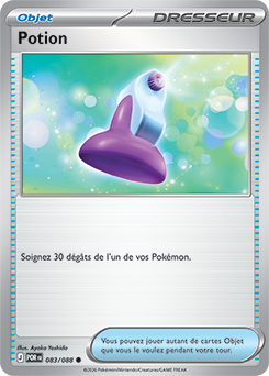 Carte Pokémon Communes Potion 83/88 de la série Équilibre Parfait