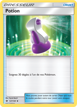 Carte Pokémon Potion 127/149 de la série Soleil & Lune en vente au meilleur prix
