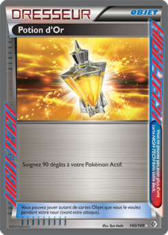 Carte Pokémon High-Tech Potion d'Or 140/149 de la série Frantières Franchies