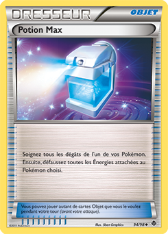 Carte Pokémon Peu commune Potion Max 94/98 de la série Pouvoirs Émergents