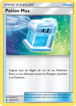 Carte Pokémon Peu commune Potion Max 128/145 de la série Gardiens Ascendants