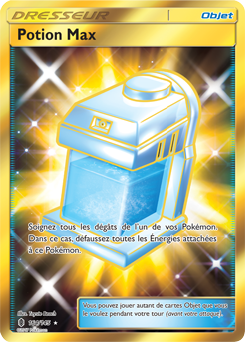 Carte Pokémon Objet Gold SL Potion Max 164/145 de la série Gardiens Ascendants