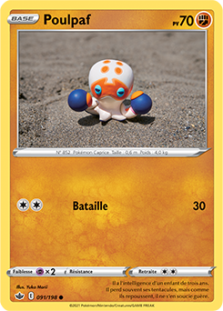 Carte Pokémon Poulpaf 91/198 de la série Règne de Glace en vente au meilleur prix