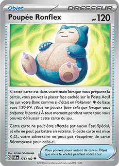 Carte Pokémon Poupée Ronflex 175/182 de la série Faille Paradoxe en vente au meilleur prix
