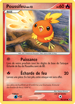 Carte Pokémon Poussifeu 99/127 de la série Platine en vente au meilleur prix