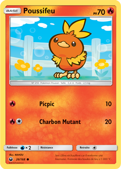 Carte Pokémon Poussifeu 26/168 de la série Tempête Céleste en vente au meilleur prix