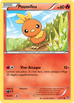 Carte Pokémon Poussifeu 12/111 de la série Poings Furieux en vente au meilleur prix