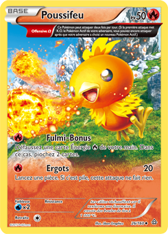Carte Pokémon Poussifeu 26/160 de la série Primo Choc en vente au meilleur prix