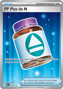 Carte Pokémon PP Plus de N 262/217 de la série Héros Transcendants en vente au meilleur prix
