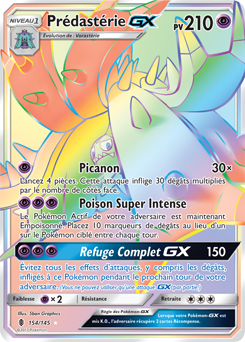 Carte Pokémon Prédastérie GX 154/145 de la série Gardiens Ascendants en vente au meilleur prix