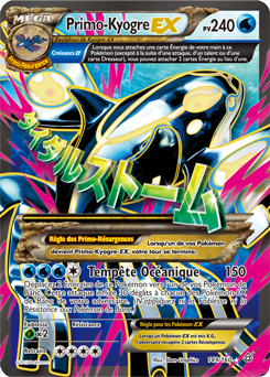 Carte Pokémon Primo-Kyogre EX 149/160 de la série Primo Choc en vente au meilleur prix