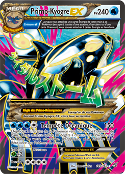 Carte Pokémon Pokémon Full Art Primo-Kyogre EX 149/160 de la série Primo Choc