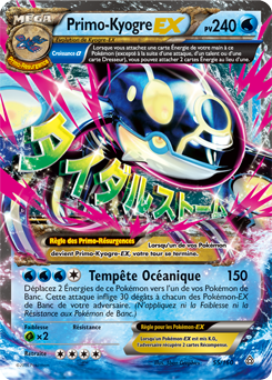 Carte Pokémon Primo-Kyogre EX 55/160 de la série Primo Choc en vente au meilleur prix