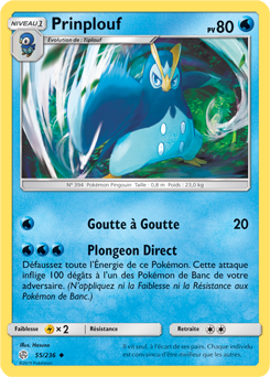 Carte Pokémon Prinplouf 55/236 de la série Éclipse Cosmique en vente au meilleur prix