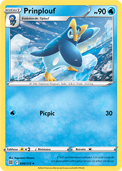 Carte Pokémon Prinplouf 036/172 de la série Stars Étincelantes en vente au meilleur prix