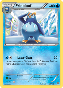 Carte Pokémon Peu commune Prinplouf 37/162 de la série Impulsion Turbo