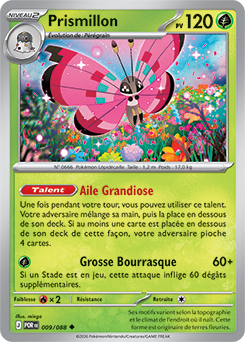 Carte Pokémon Prismillon 9/88 de la série Équilibre Parfait en vente au meilleur prix