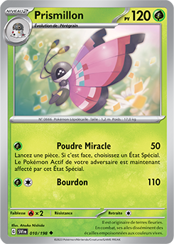 Carte Pokémon Prismillon 010/198 de la série Écarlate et Violet en vente au meilleur prix