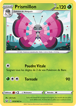 Carte Pokémon Prismillon 13/163 de la série Styles de Combat en vente au meilleur prix