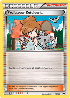 Carte Pokémon Professeur Keteleeria 98/108 de la série Explorateurs Obscurs en vente au meilleur prix