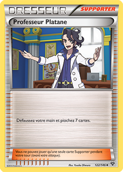 Carte Pokémon Peu commune Professeur Platane 122/146 de la série X&Y