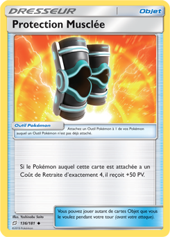 Carte Pokémon Protection Musclée 136/181 de la série Duo de Choc en vente au meilleur prix