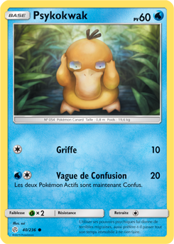 Carte Pokémon Psykokwak 40/236 de la série Éclipse Cosmique en vente au meilleur prix