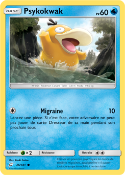 Carte Pokémon Psykokwak 26/181 de la série Duo de Choc en vente au meilleur prix