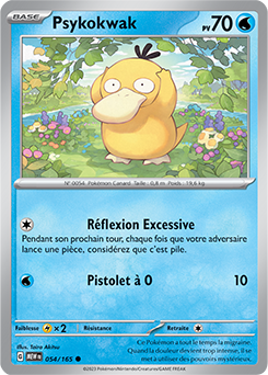 Carte Pokémon Psykokwak 54/165 de la série 151 en vente au meilleur prix