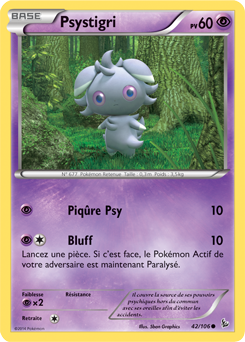 Carte Pokémon Psystigri 42/106 de la série Étincelle en vente au meilleur prix