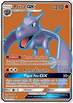 Carte Pokémon Ptéra GX 224/236 de la série Harmonie des Esprits en vente au meilleur prix