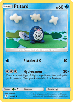 Carte Pokémon Ptitard 30/149 de la série Soleil & Lune en vente au meilleur prix