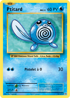 Carte Pokémon Commune Ptitard 23/108 de la série Évolutions