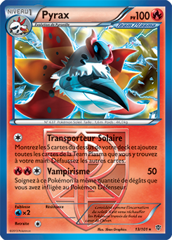 Carte Pokémon Pyrax 13/101 de la série Explosion Plasma en vente au meilleur prix