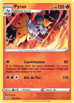 Carte Pokémon Pyrax 30/189 de la série Ténèbres Embrasées en vente au meilleur prix