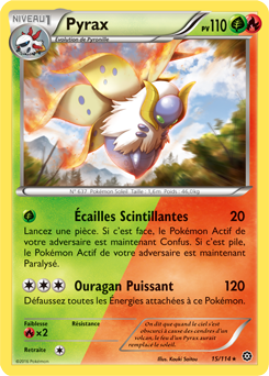 Carte Pokémon Pyrax 15/114 de la série Offensive Vapeur en vente au meilleur prix