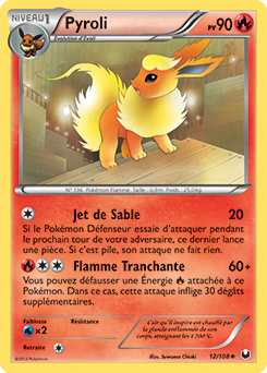 Carte Pokémon Pyroli 12/108 de la série Explorateurs Obscurs en vente au meilleur prix