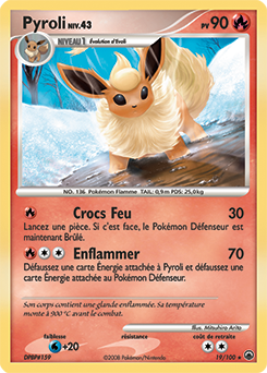 Carte Pokémon Pyroli 19/100 de la série Aube Majestueuse en vente au meilleur prix