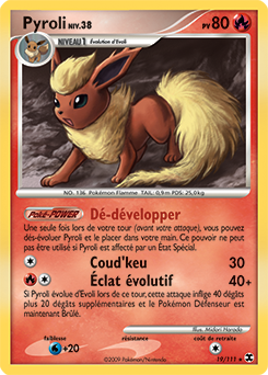 Carte Pokémon Rare Pyroli 19/111 de la série Rivaux Émergents