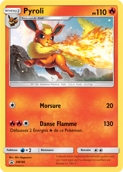 Carte Pokémon Pyroli SM186 de la série Promos Soleil et Lune en vente au meilleur prix