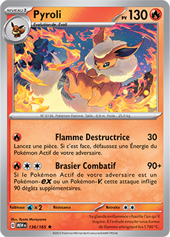 Carte Pokémon Pyroli 136/165 de la série 151 en vente au meilleur prix
