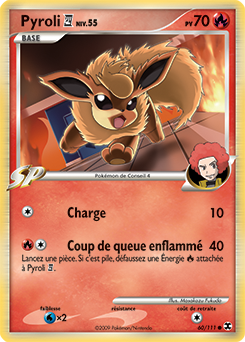 Carte Pokémon Commune Pyroli Conseil 4 60/111 de la série Rivaux Émergents