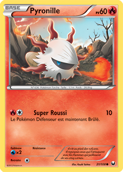 Carte Pokémon Pyronille 21/108 de la série Explorateurs Obscurs en vente au meilleur prix