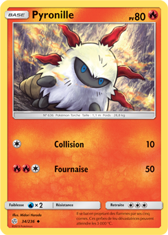 Carte Pokémon Pyronille 34/236 de la série Éclipse Cosmique en vente au meilleur prix