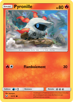 Carte Pokémon Pyronille 12/73 de la série Légendes Brillantes en vente au meilleur prix