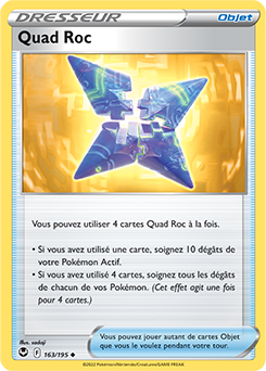 Carte Pokémon Peu commune Quad Roc 163/195 de la série Tempête Argentée
